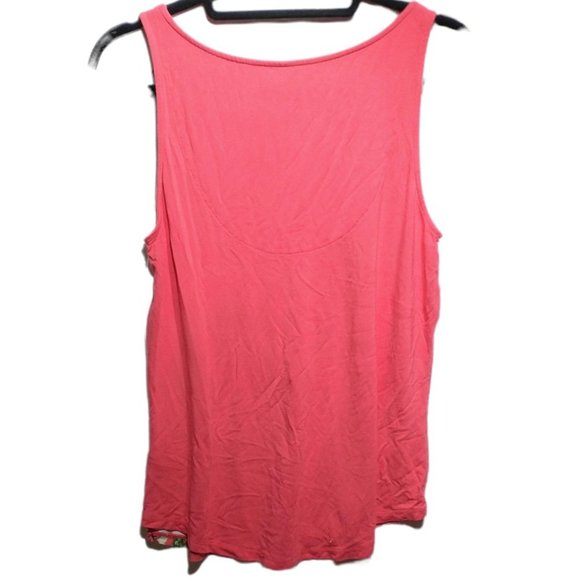 Red Floral Sleeveless Top - Picture 2 of 3